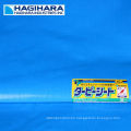 Durable #2000, #2500, #3000 type of PE tarp roll. Manufactured by Hagihara Industries. Made in Japan (blue tarpaulin fabric)